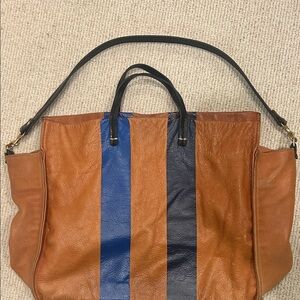 Clare V Tan Leather Tote Bag